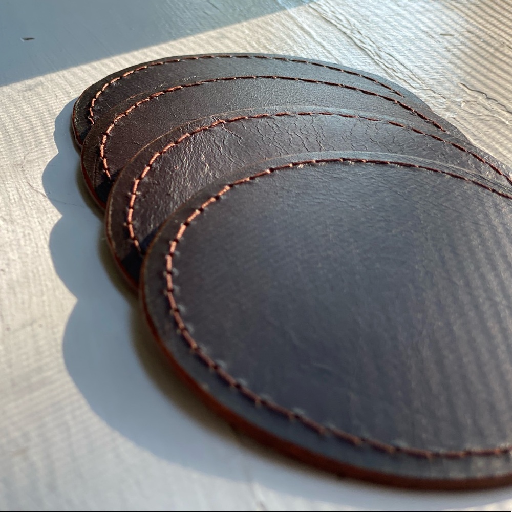 LEATHER COASTERS